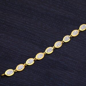 916 Laides Gold Daily Wear Cz Bracelet-LB176 - Jewelxy