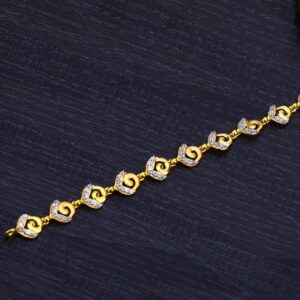 Ladies Gold 916 Fancy Bracelet-LB172