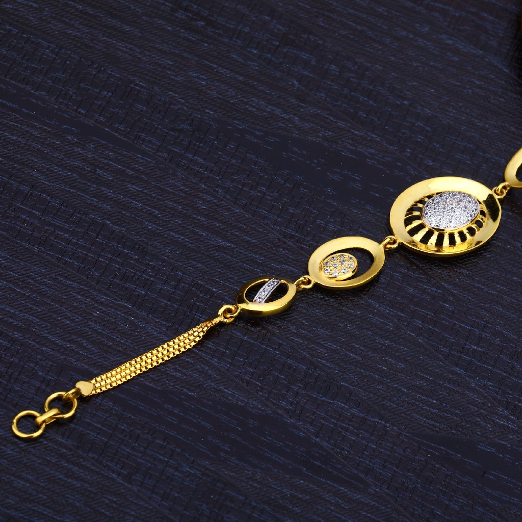 Ladies Gold Cz Diamond 916 Bracelet-LB171