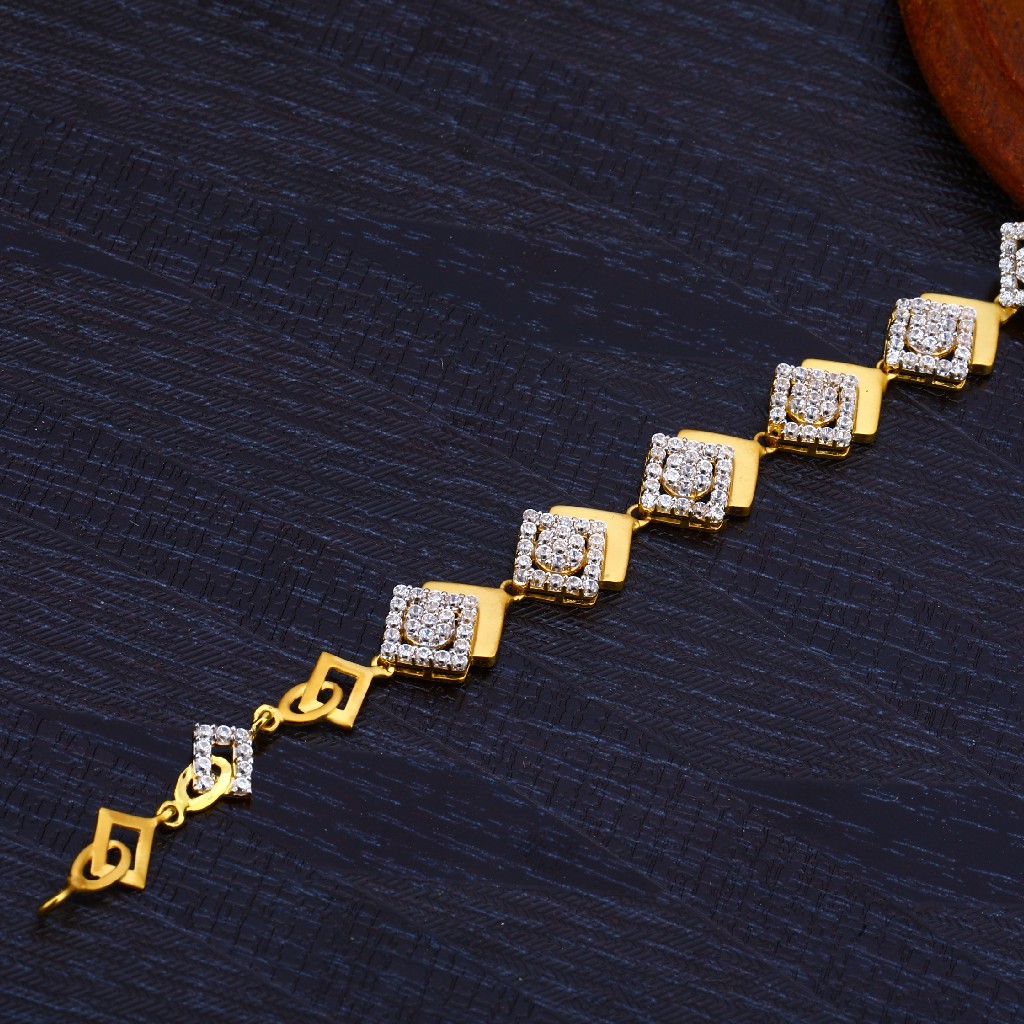 Ladies 22K Cz Gold Lucky-LB167