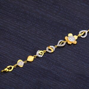 Ladies 916 Gold Casting Bracelet-LB163