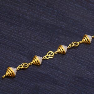 Ladies 916 Gold Diamond Bracelet-LB159