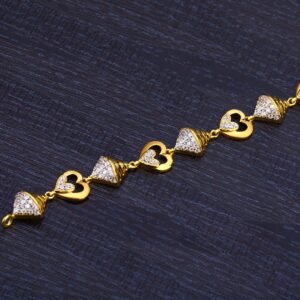 Ladies 916 Gold Cz Lucky-LB156