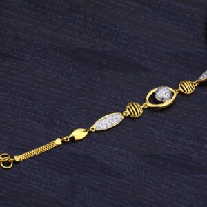 Ladies 22K Gold Casting Bracelet-LB140