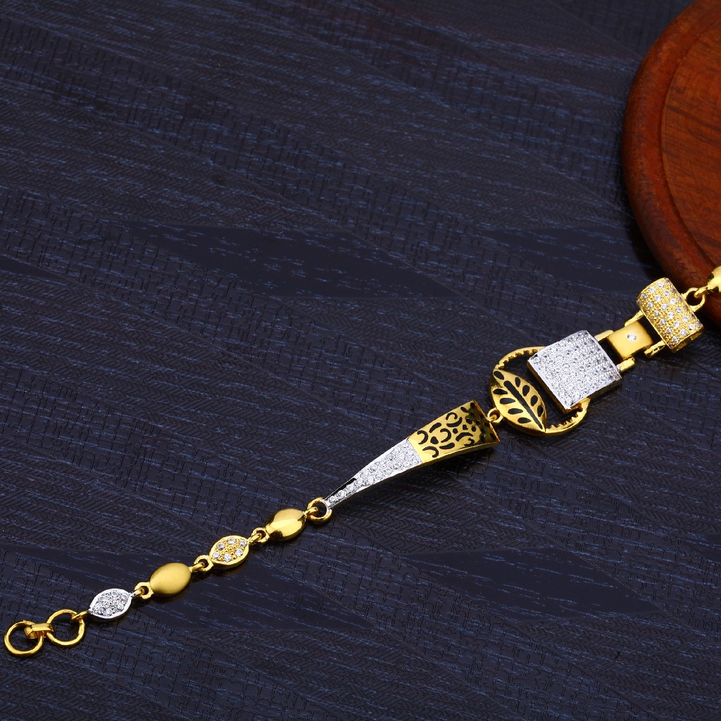 Ladies Gold Cz 916 Bracelet-LB139
