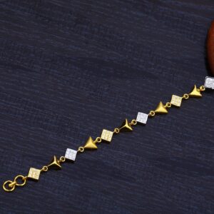 Ladies 22K Fancy Gold Bracelet-LB135