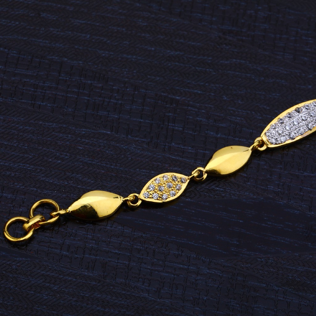 Ladies 916 Simple Daily Wear Gold Bracelet-LB131 - Image 3