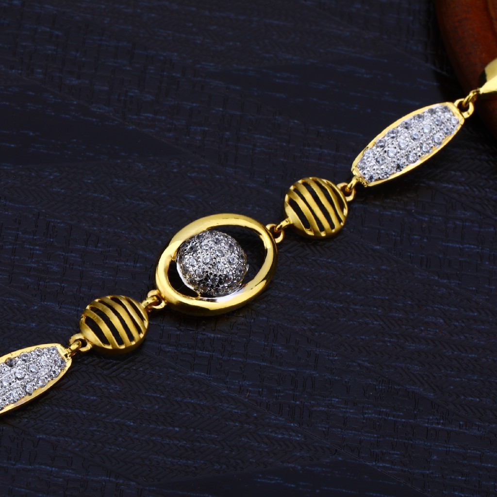 Ladies 916 Simple Daily Wear Gold Bracelet-LB131 - Image 2