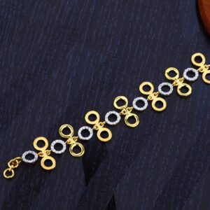 Ladies 916 Gold Fancy Bracelet-LB123
