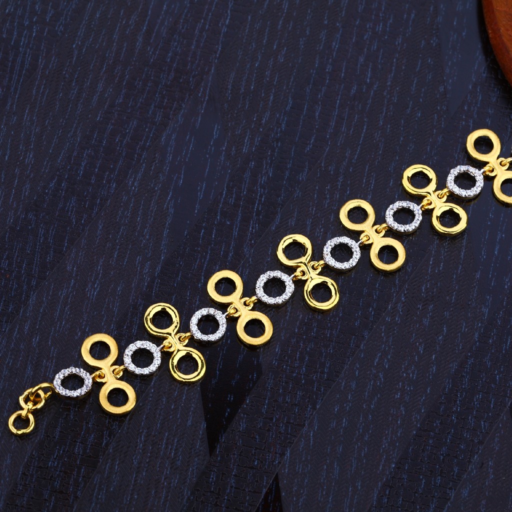 Ladies 916 Gold Fancy Bracelet-LB123