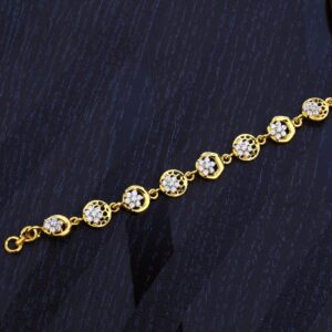 Ladies 22K Gold Diamond Bracelet-LB122