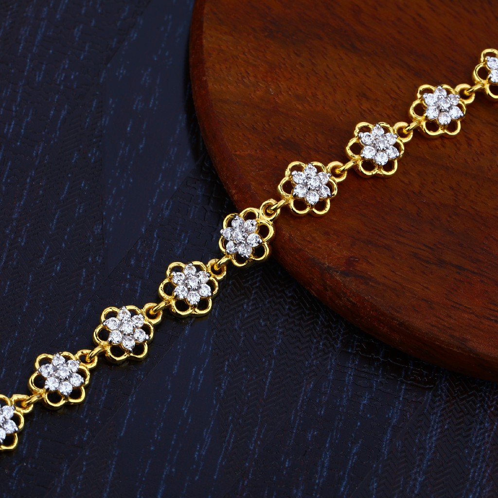 Ladies 22K Gold Diamond Lucky-LB119 - Image 2
