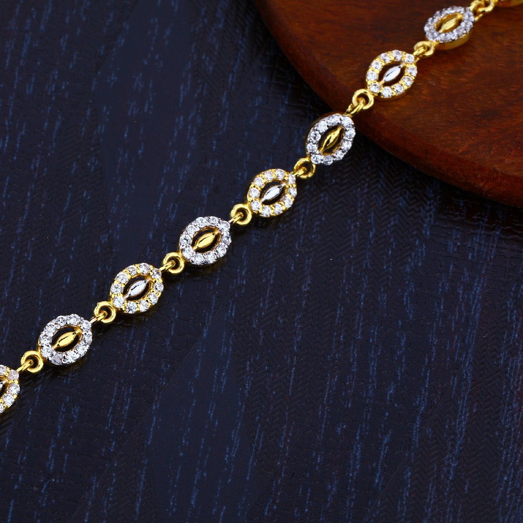 Ladies 22K Gold Delicate Bracelet-LB95 - Image 3