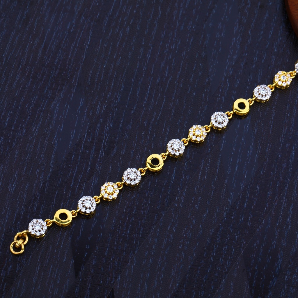 22K Delicate Gold Ladies Bracelet-LB93