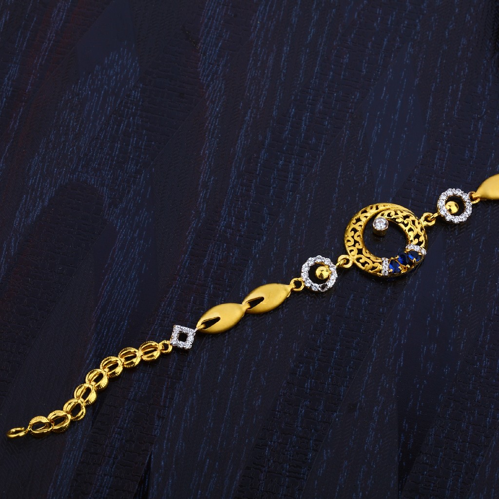 Ladies 916 Gold Diamond Bracelet-LB78
