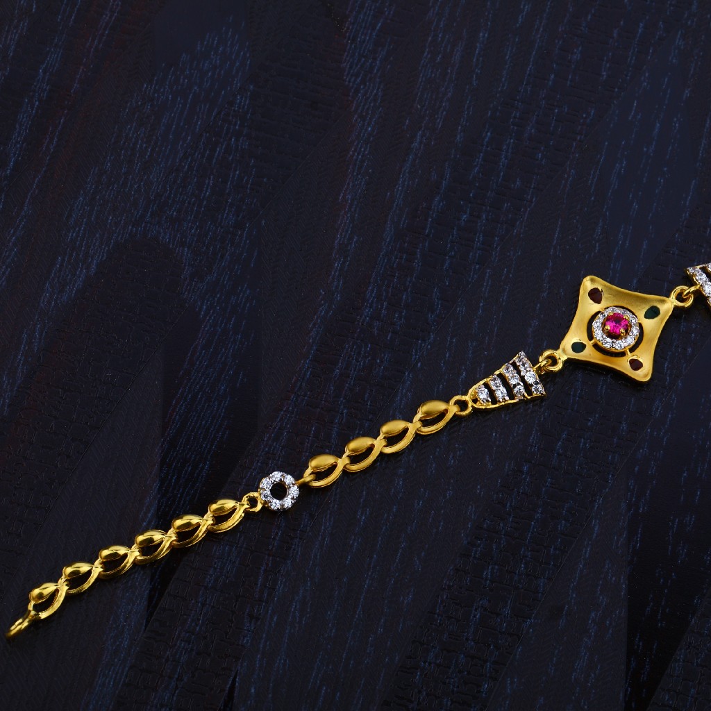 916 Gold Daily Wear Ladies Bracelet-LB77