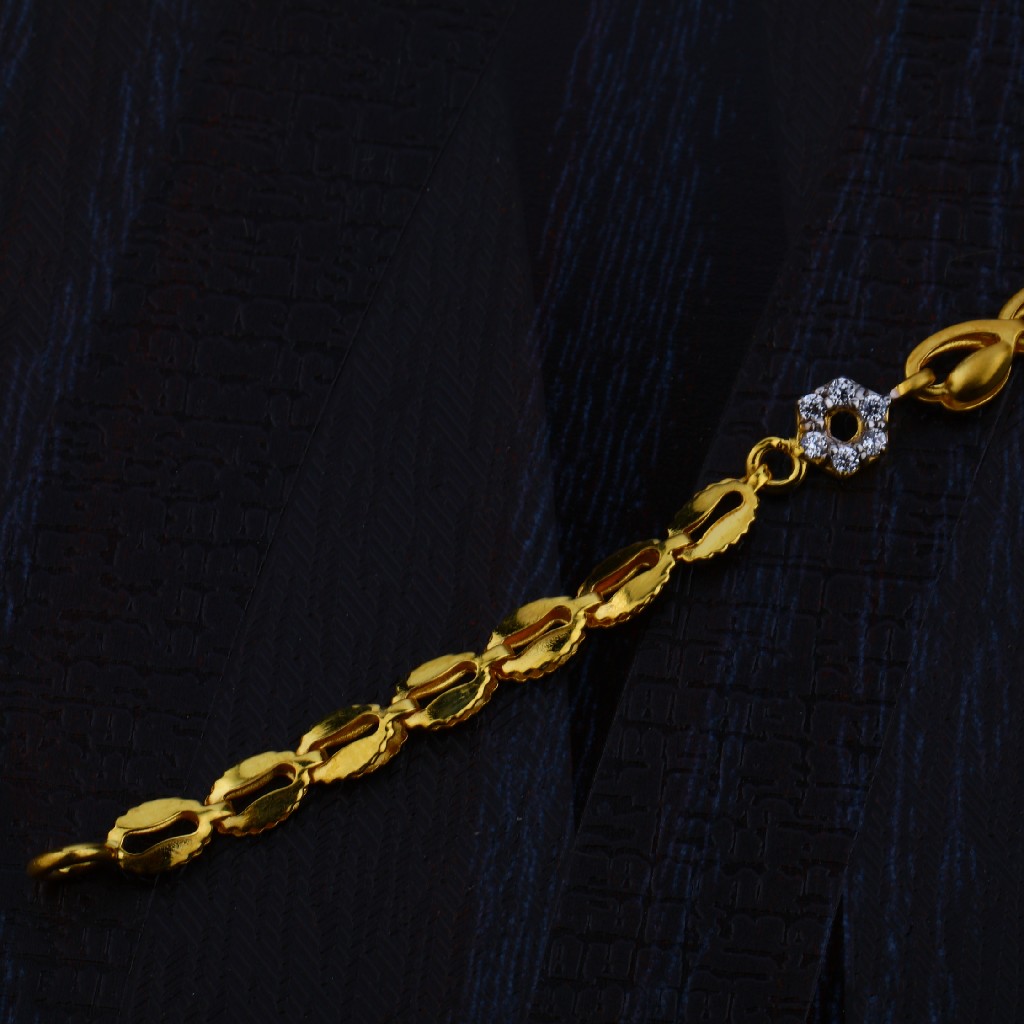 Ladies 916 Gold Bracelet-LB76 - Image 3
