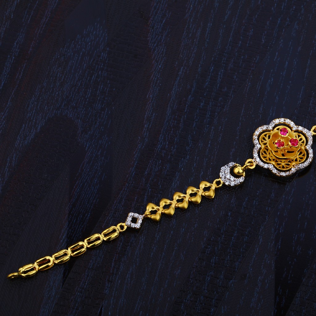 Ladies 916 Gold Bracelet-LB75