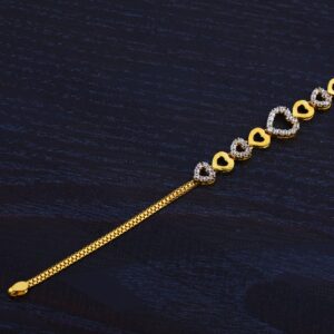 Ladies 916 Gold Cz Bracelet-LB53