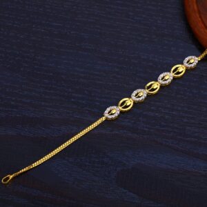 Ladies Gold 22K Cz Bracelet-LB51