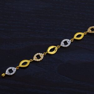 Ladies 22K Cz Gold Lucky-LB44
