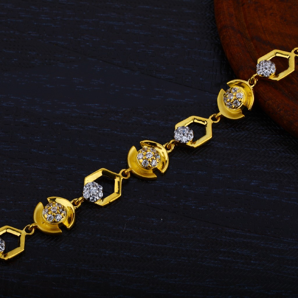 Ladies Gold 916 Diamond Lucky-LB29 - Image 2