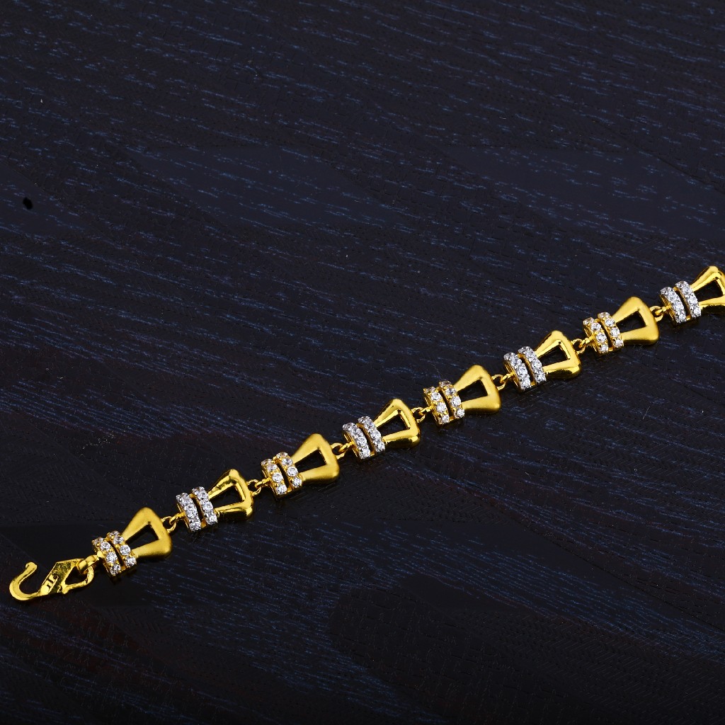 Ladies Gold 916 Diamond Lucky-LB29