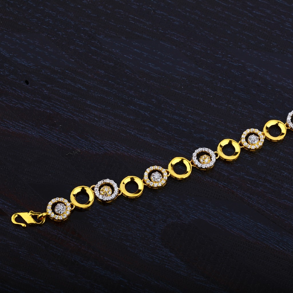 916 Gold Ladies Cz Lucky-LB25