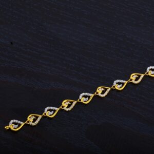 Ladies Gold Diamond 916 Bracelet-LB23
