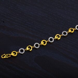Ladies Cz Gold 916 Bracelet-LB22