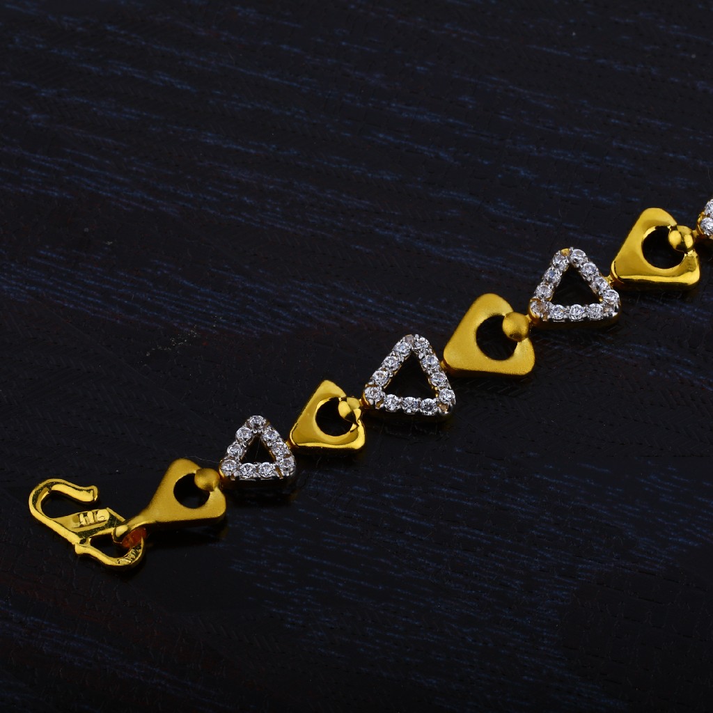 Ladies Gold 916 Bracelet-LB19 - Image 3