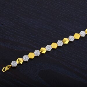 916 Gold Diamond Ladies Bracelet-LB16