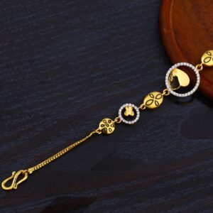 22K Cz Gold Diamond Ladies Bracelet-LB10