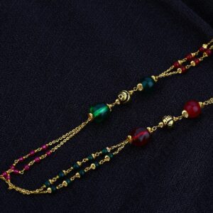 22K Ladies Moti Gold Chainmala-AC56