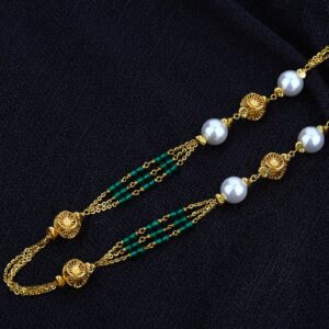 Ladies 22K Gold Moti Mala-AC55