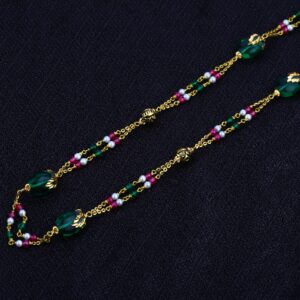 22K Ladies Gold Moti Chainmala-AC53