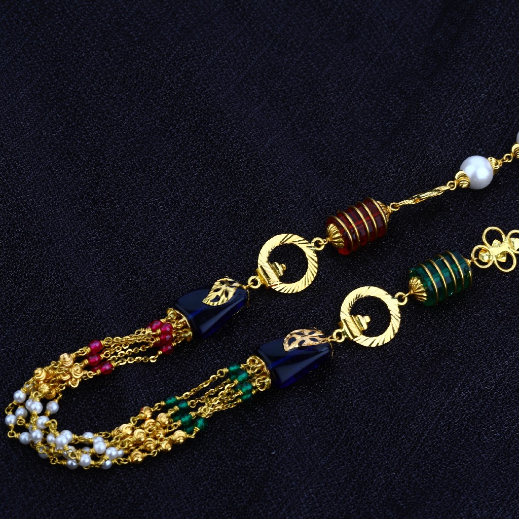916 Gold Moti Ladies Mala-AC50