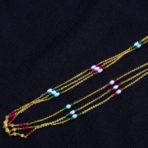 Ladies Gold Moti Mala-AC47