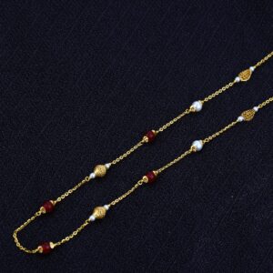 916 Gold Ladies Moti Mala-AC40