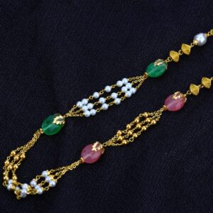 Ladies Colourful Gold Moti Mala-AC36