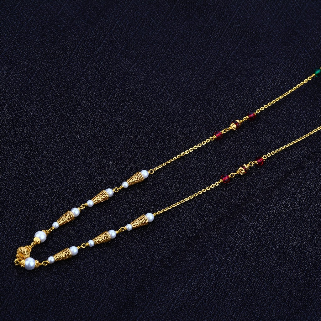 Ladies 22K Gold Chain Mala-AC34
