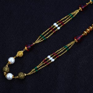 Ladies 916 Gold Moti Chainmala-AC32