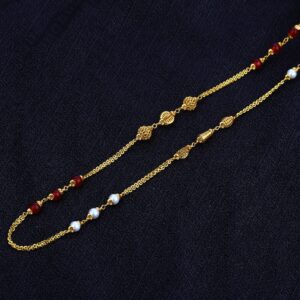 916 Ladies Gold Moti Chain-AC31