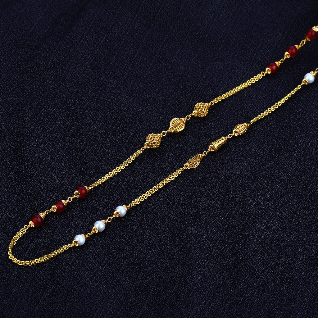 916 Ladies Gold Moti Chain-AC31