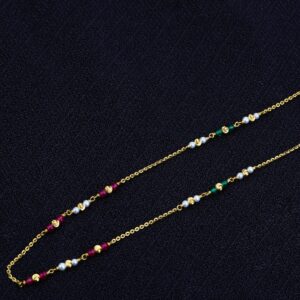 Ladies Gold Chain Mala-AC24