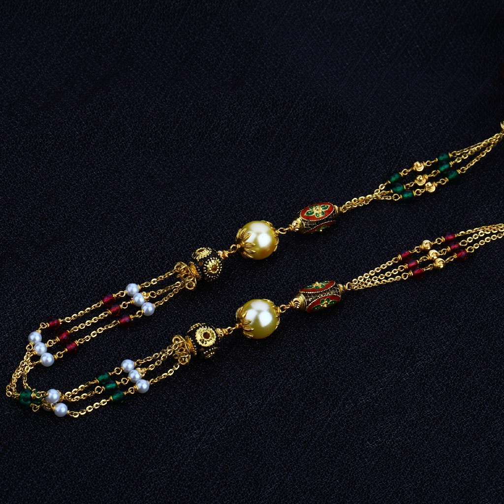 Ladies Gold Chain Mala-AC23