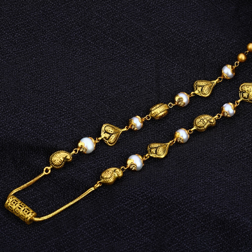 916 Gold Ladies Moti Mala-AC17