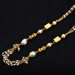 Ladies 916 Gold Antique Mala-AC09