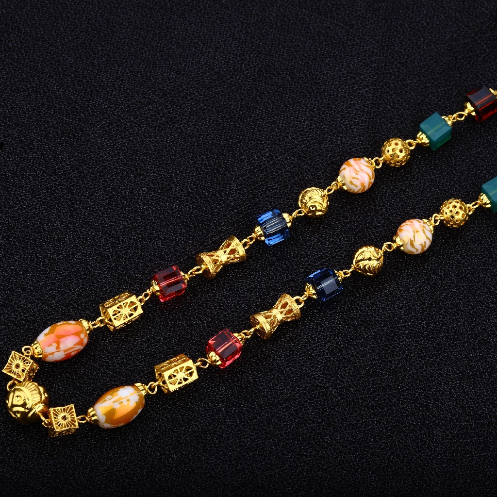 Ladies 22K Gold Chain Mala-AC08