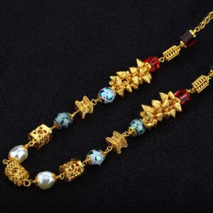 Ladies 916 Gold Moti Mala-AC06